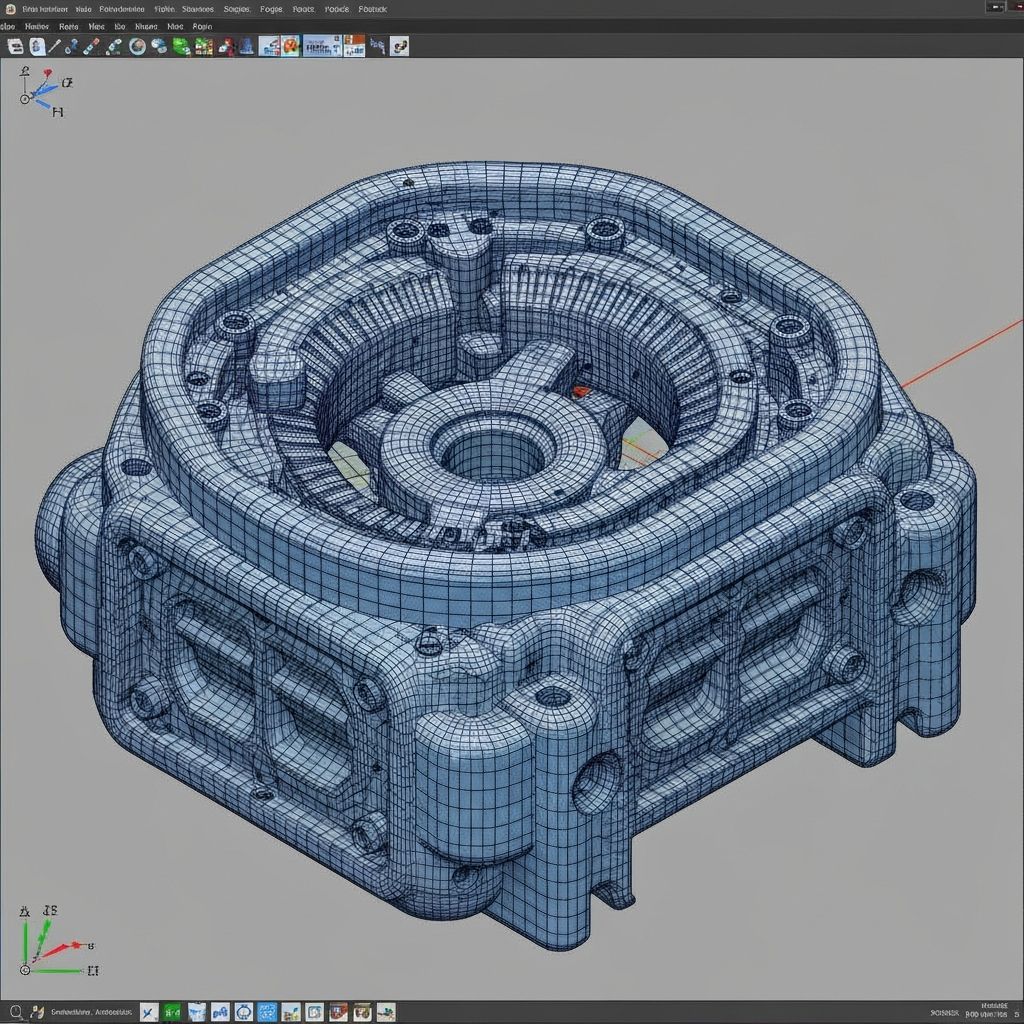 Projetos mecânicos industriais com modelagem 3D CAD para engenharia de precisão